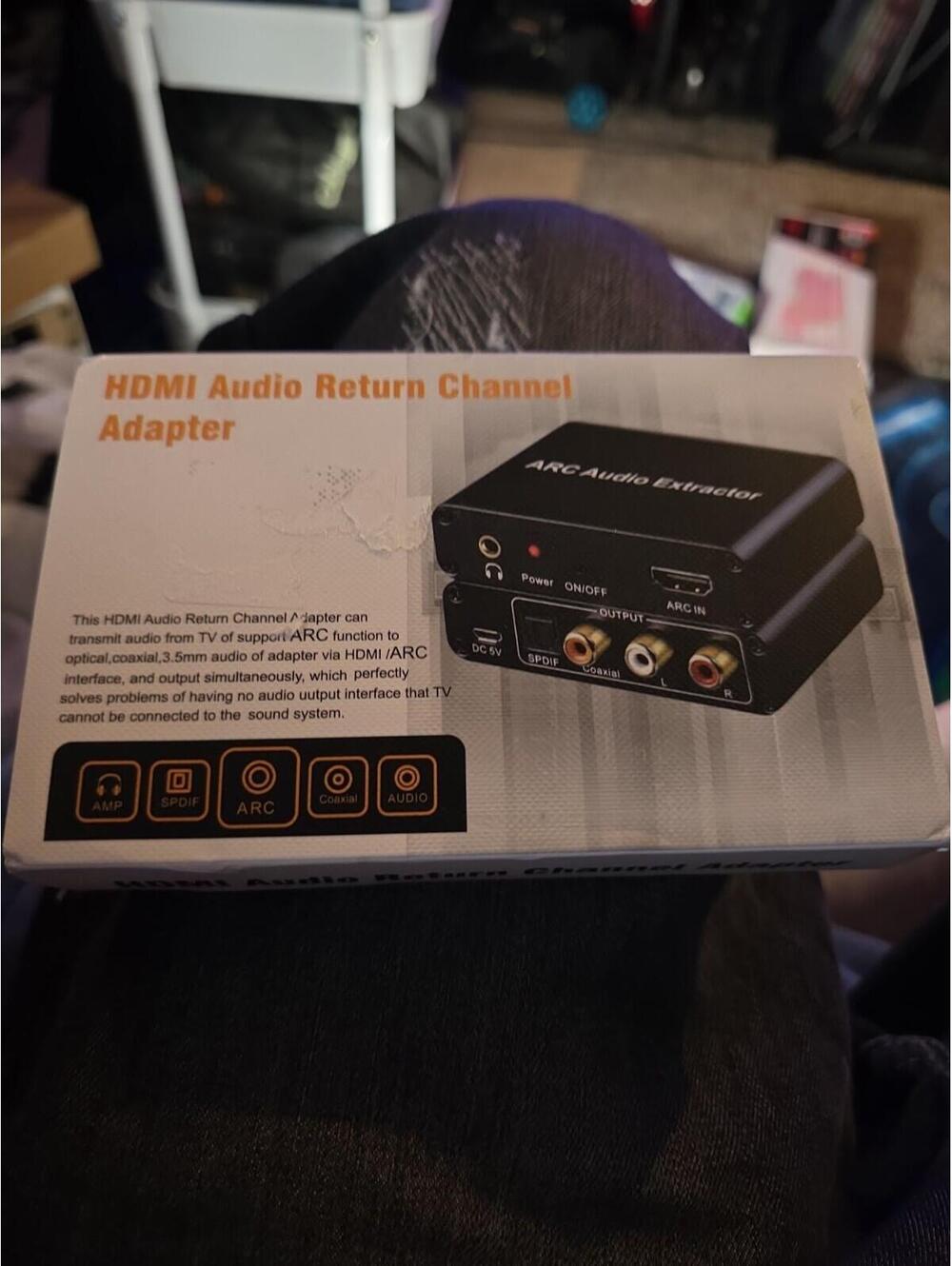192KHz HDMI ARC Audio Extractor with Optical Cable Converter to...